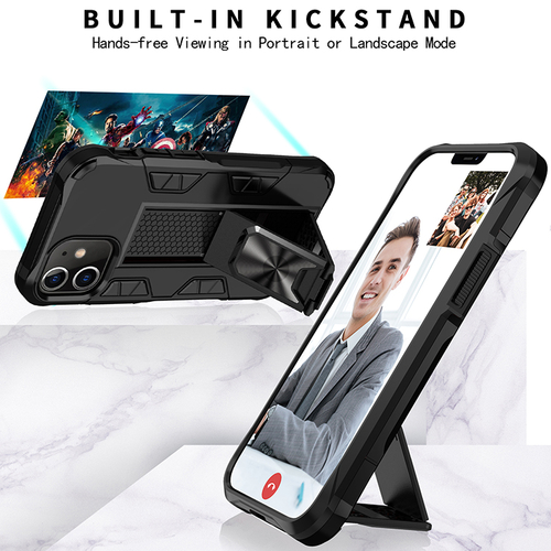 Military Grade Armor Protection Stand Magnetic Feature Case for iPhone - Image 2